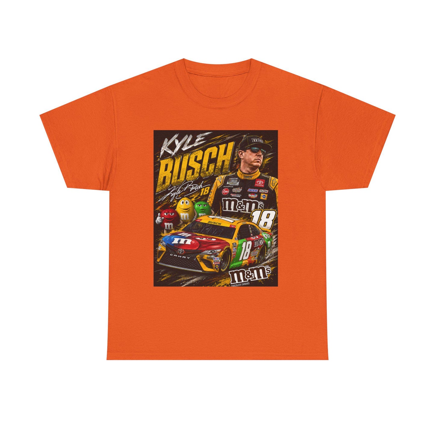 Kyle Busch Racing Tee | M&M's No.18 NASCAR Driver Shirt