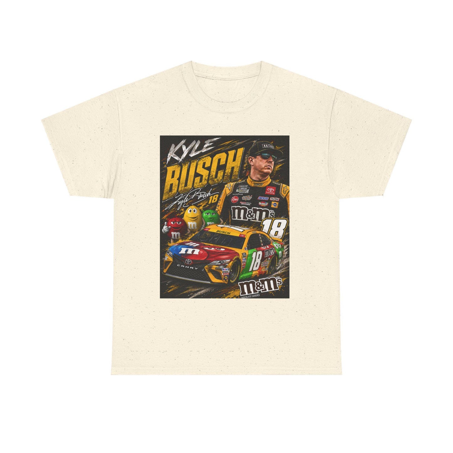 Kyle Busch Racing Tee | M&M's No.18 NASCAR Driver Shirt