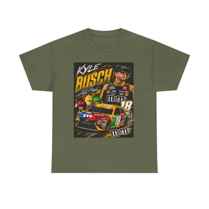 Kyle Busch Racing Tee | M&M's No.18 NASCAR Driver Shirt