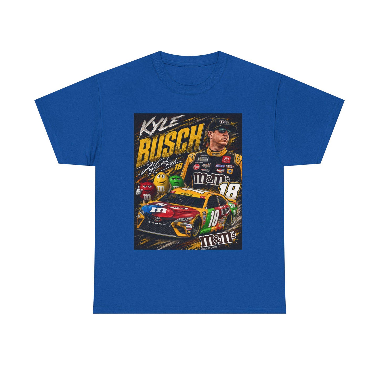 Kyle Busch Racing Tee | M&M's No.18 NASCAR Driver Shirt