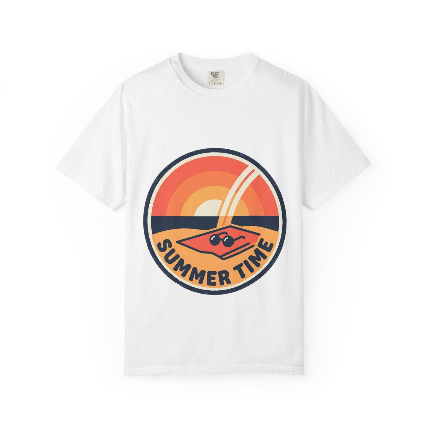 Summer Time Retro Sunset T-Shirt Vintage Beach Vibes Tee