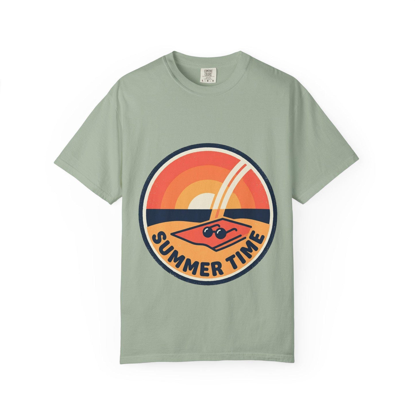 Summer Time Retro Sunset T-Shirt Vintage Beach Vibes Tee