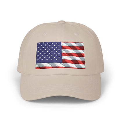 Distressed American Flag Dad Cap | Embroidered USA Baseball Hat