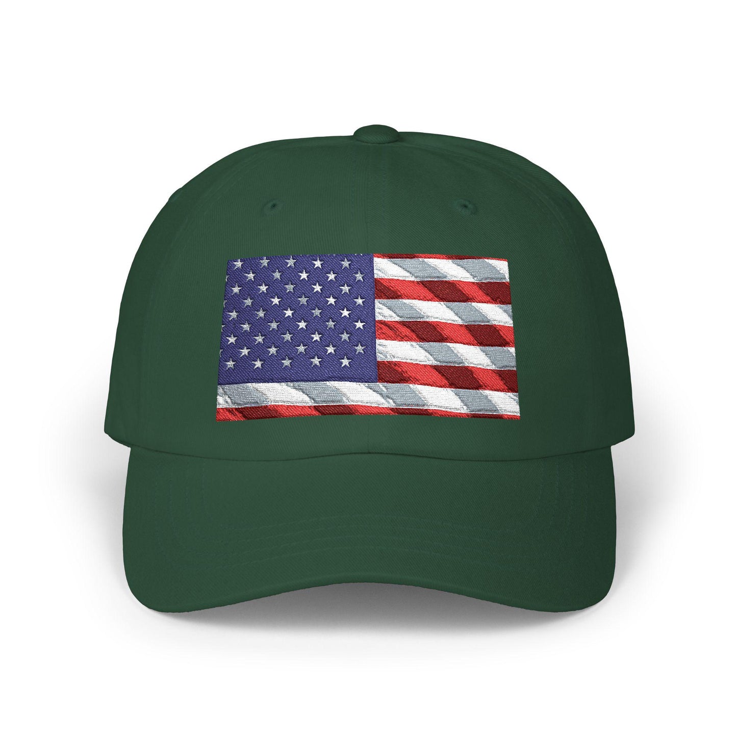 Distressed American Flag Dad Cap | Embroidered USA Baseball Hat