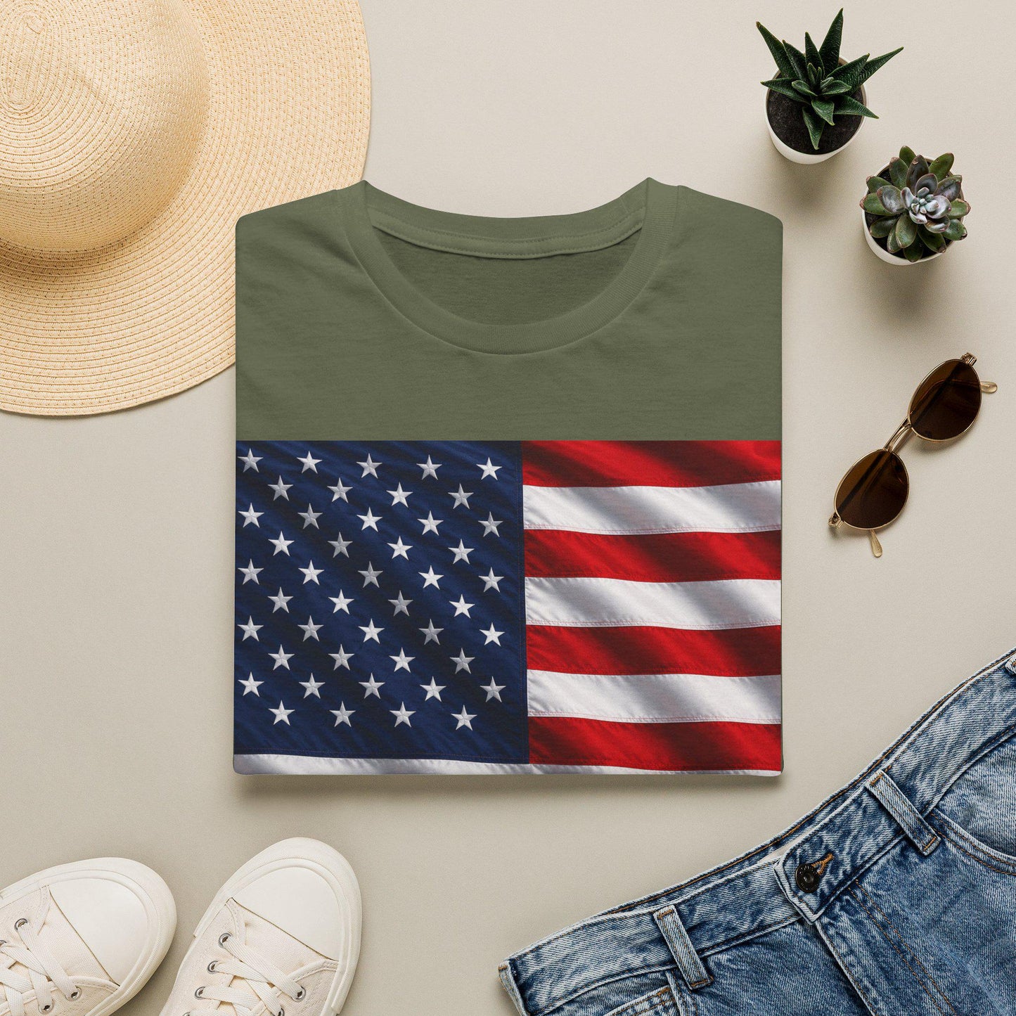 American Flag Graphic T-Shirt | USA Flag Tee, Patriotic Shirt