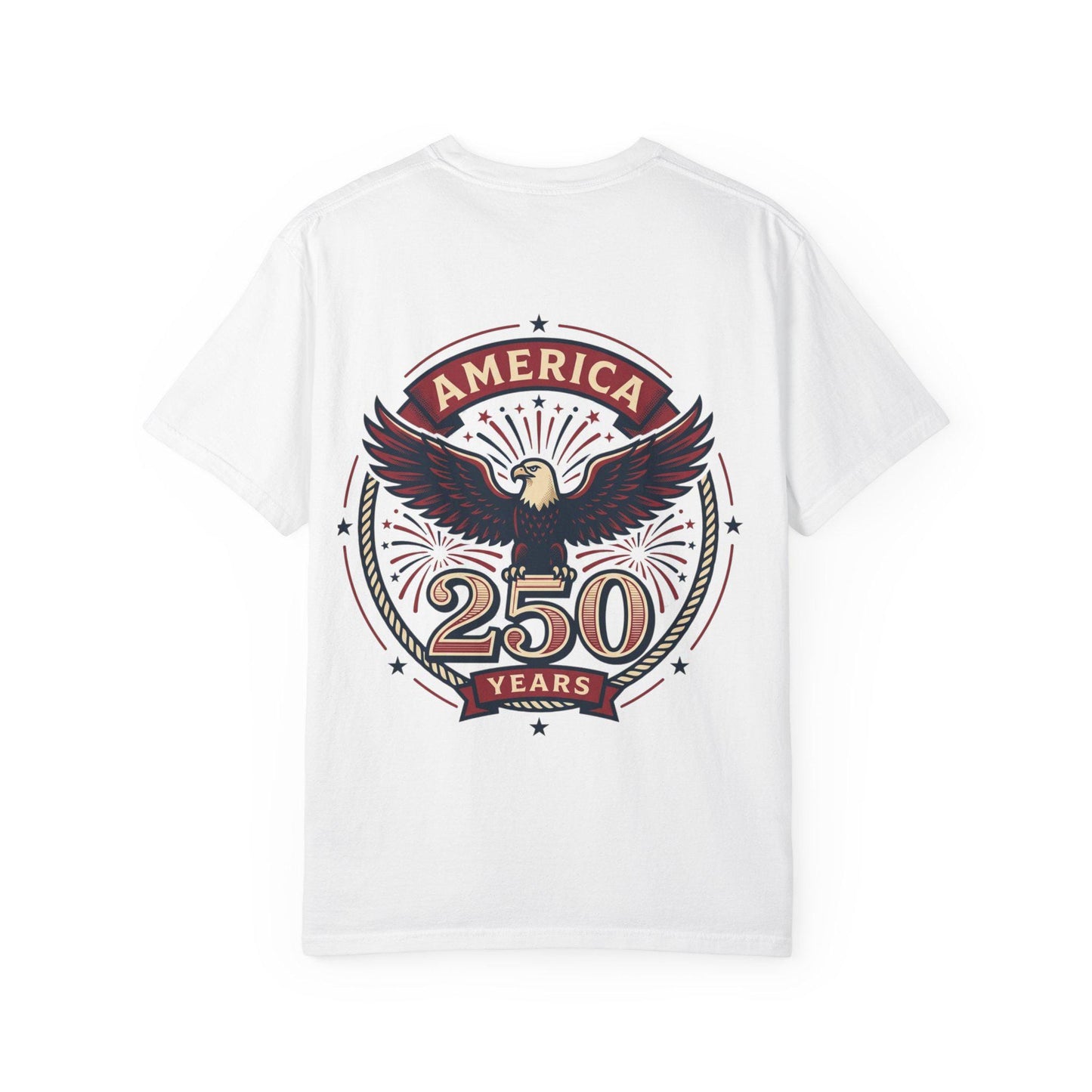 Vintage Eagle America T-Shirt, USA Flag 250th Anniversary Graphic Tee
