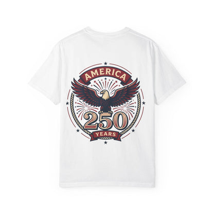Vintage Eagle America T-Shirt, USA Flag 250th Anniversary Graphic Tee