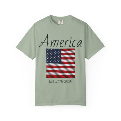 Vintage Eagle America T-Shirt, USA Flag 250th Anniversary Graphic Tee