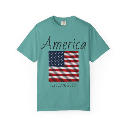 Vintage Eagle America T-Shirt, USA Flag 250th Anniversary Graphic Tee