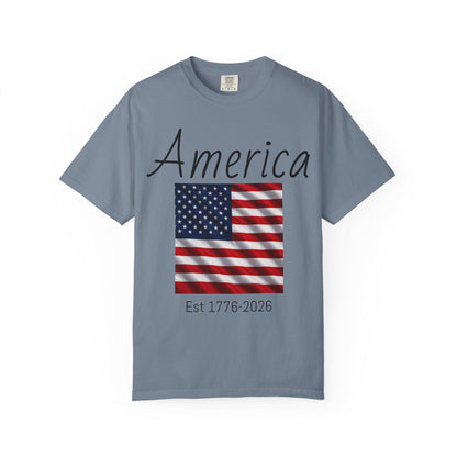 Vintage Eagle America T-Shirt, USA Flag 250th Anniversary Graphic Tee