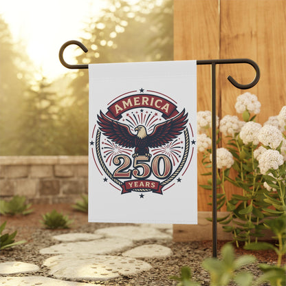 America 250 Years Eagle Garden Banner | Patriotic Yard Flag