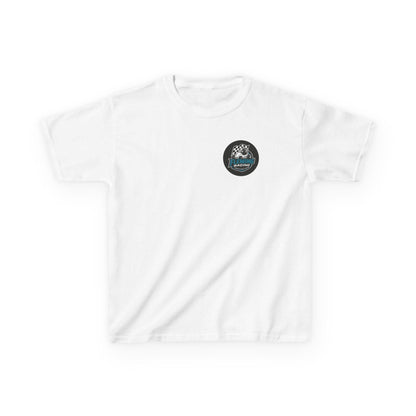 Fleming Racing Logo Kids Tee | Race Car Checkered Flag