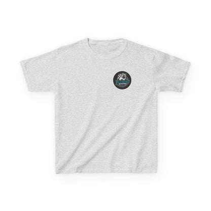 Fleming Racing Logo Kids Tee | Race Car Checkered Flag