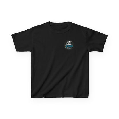 Fleming Racing Logo Kids Tee | Race Car Checkered Flag