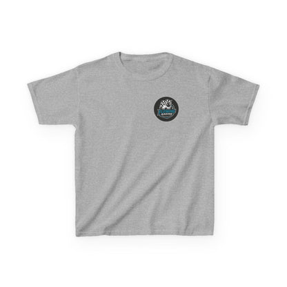 Fleming Racing Logo Kids Tee | Race Car Checkered Flag