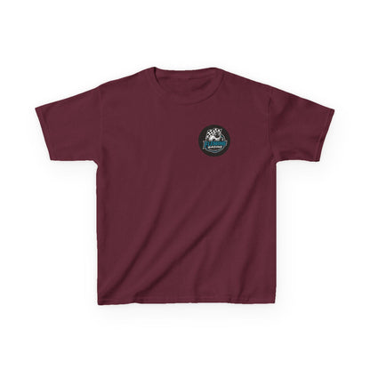 Fleming Racing Logo Kids Tee | Race Car Checkered Flag