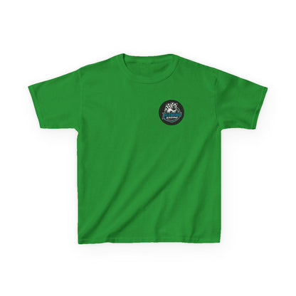 Fleming Racing Logo Kids Tee | Race Car Checkered Flag