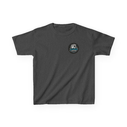 Fleming Racing Logo Kids Tee | Race Car Checkered Flag
