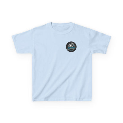 Fleming Racing Logo Kids Tee | Race Car Checkered Flag
