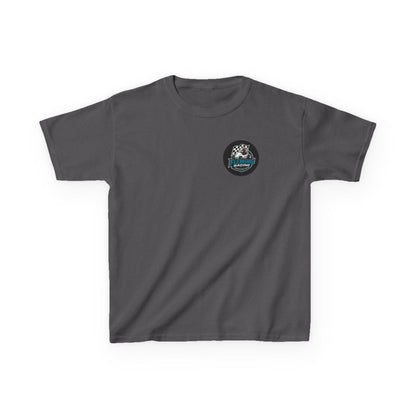 Fleming Racing Logo Kids Tee | Race Car Checkered Flag