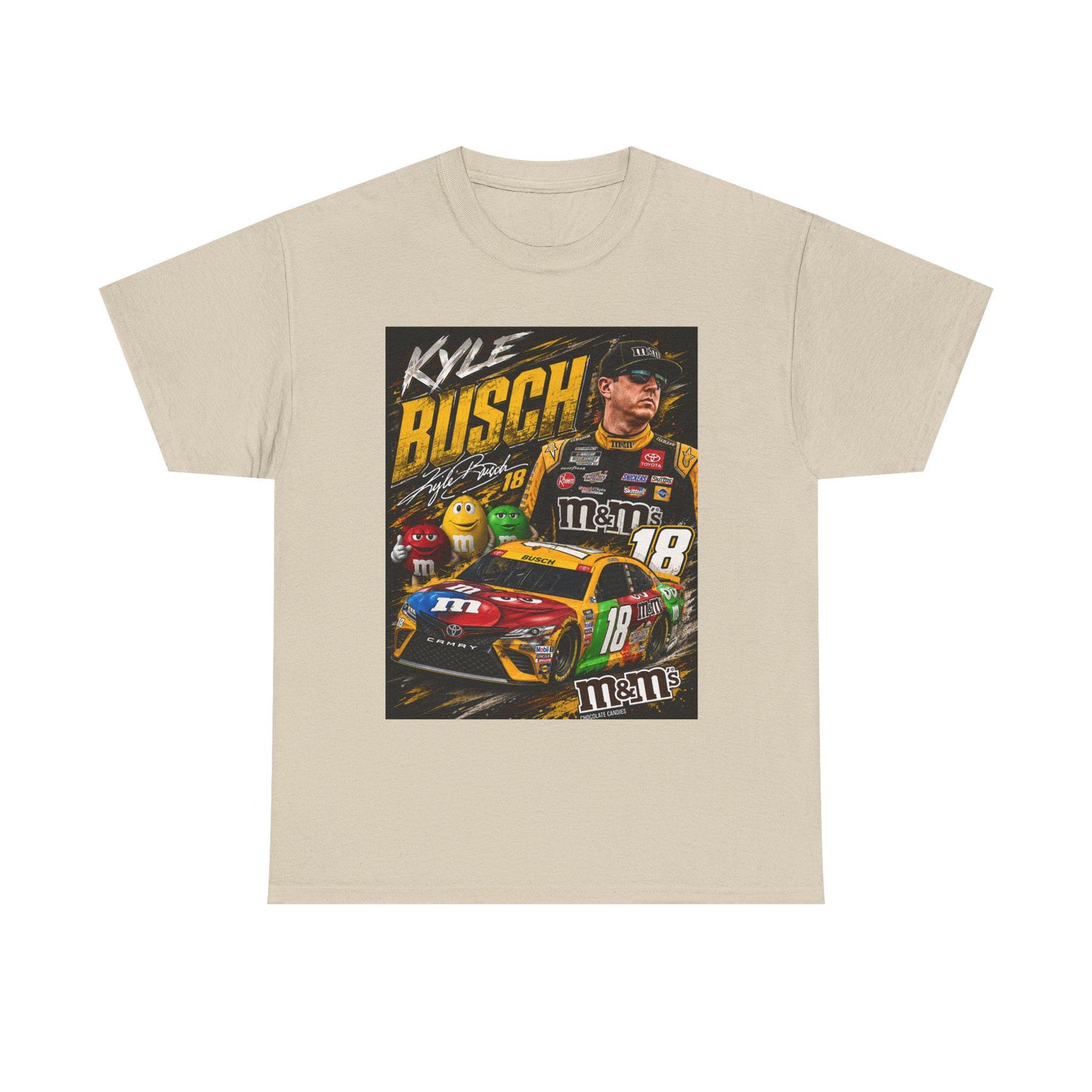 Kyle Busch Racing Tee | M&M's No.18 NASCAR Driver Shirt