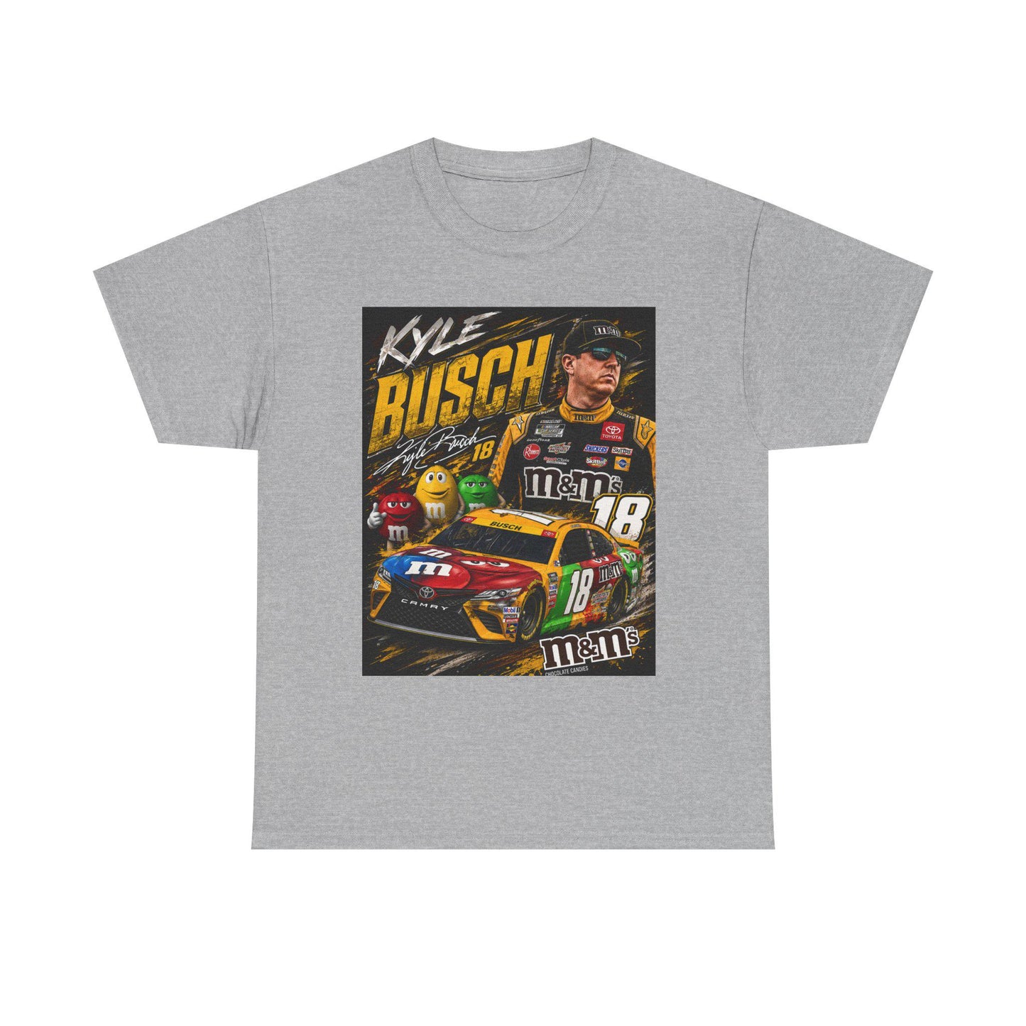 Kyle Busch Racing Tee | M&M's No.18 NASCAR Driver Shirt