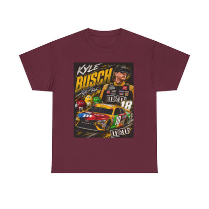 Kyle Busch Racing Tee | M&M's No.18 NASCAR Driver Shirt