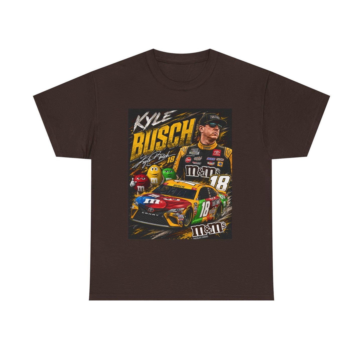 Kyle Busch Racing Tee | M&M's No.18 NASCAR Driver Shirt