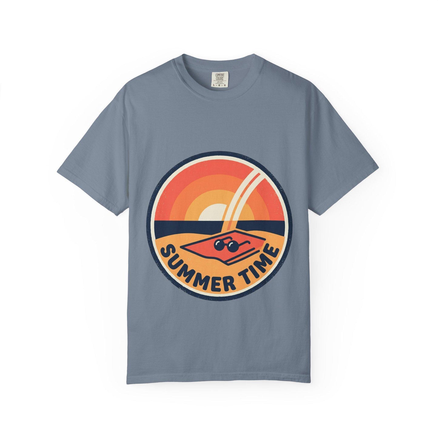 Summer Time Retro Sunset T-Shirt Vintage Beach Vibes Tee