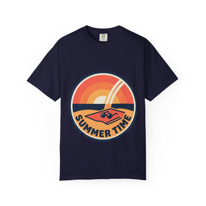 Summer Time Retro Sunset T-Shirt Vintage Beach Vibes Tee