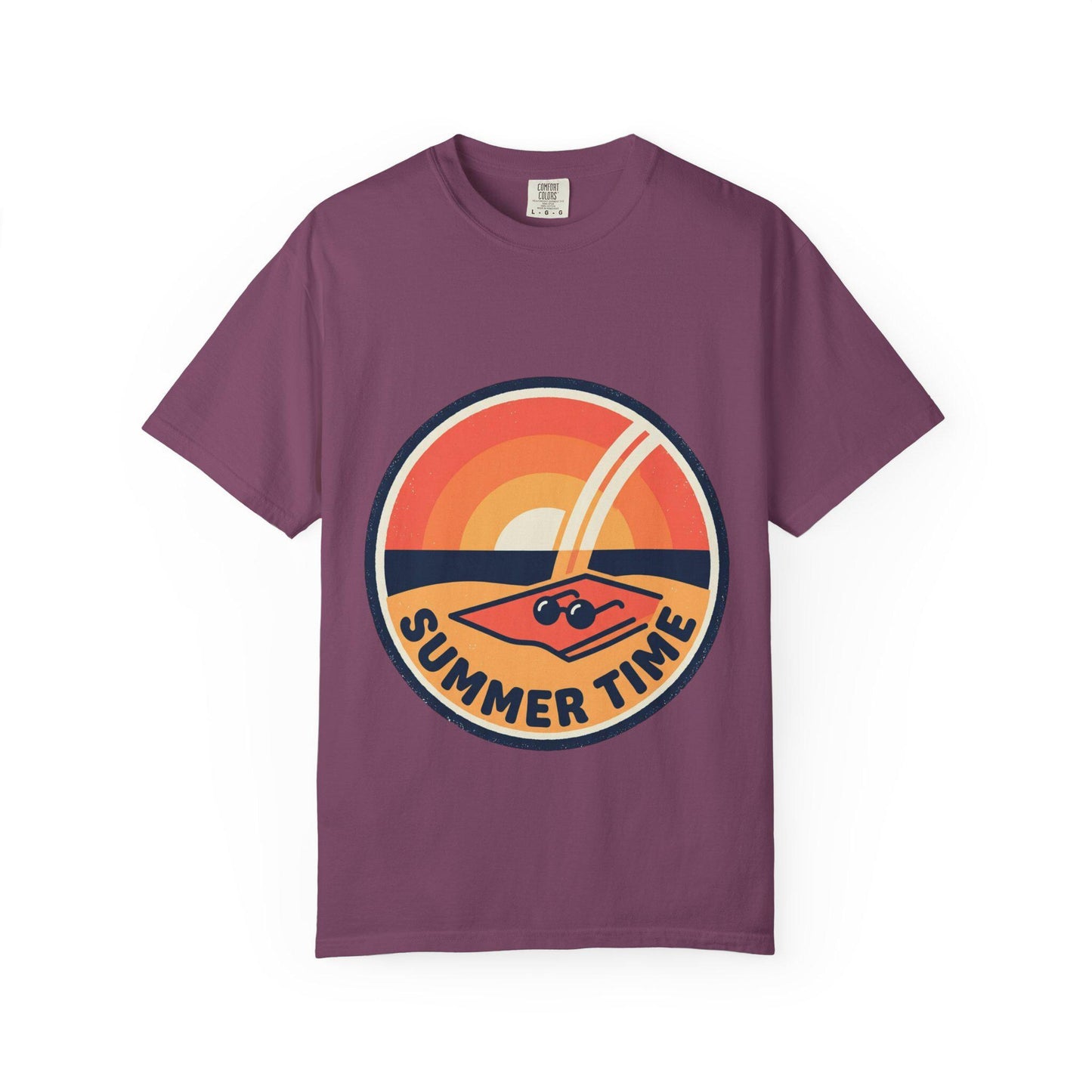 Summer Time Retro Sunset T-Shirt Vintage Beach Vibes Tee