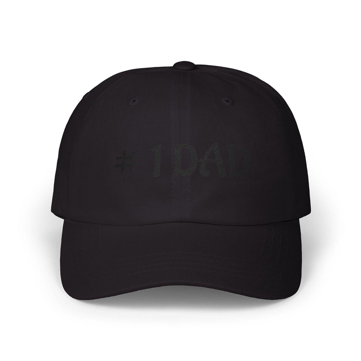 1 Dad Embroidered Dad Cap | White Baseball Hat