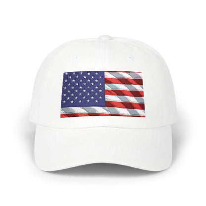 Distressed American Flag Dad Cap | Embroidered USA Baseball Hat