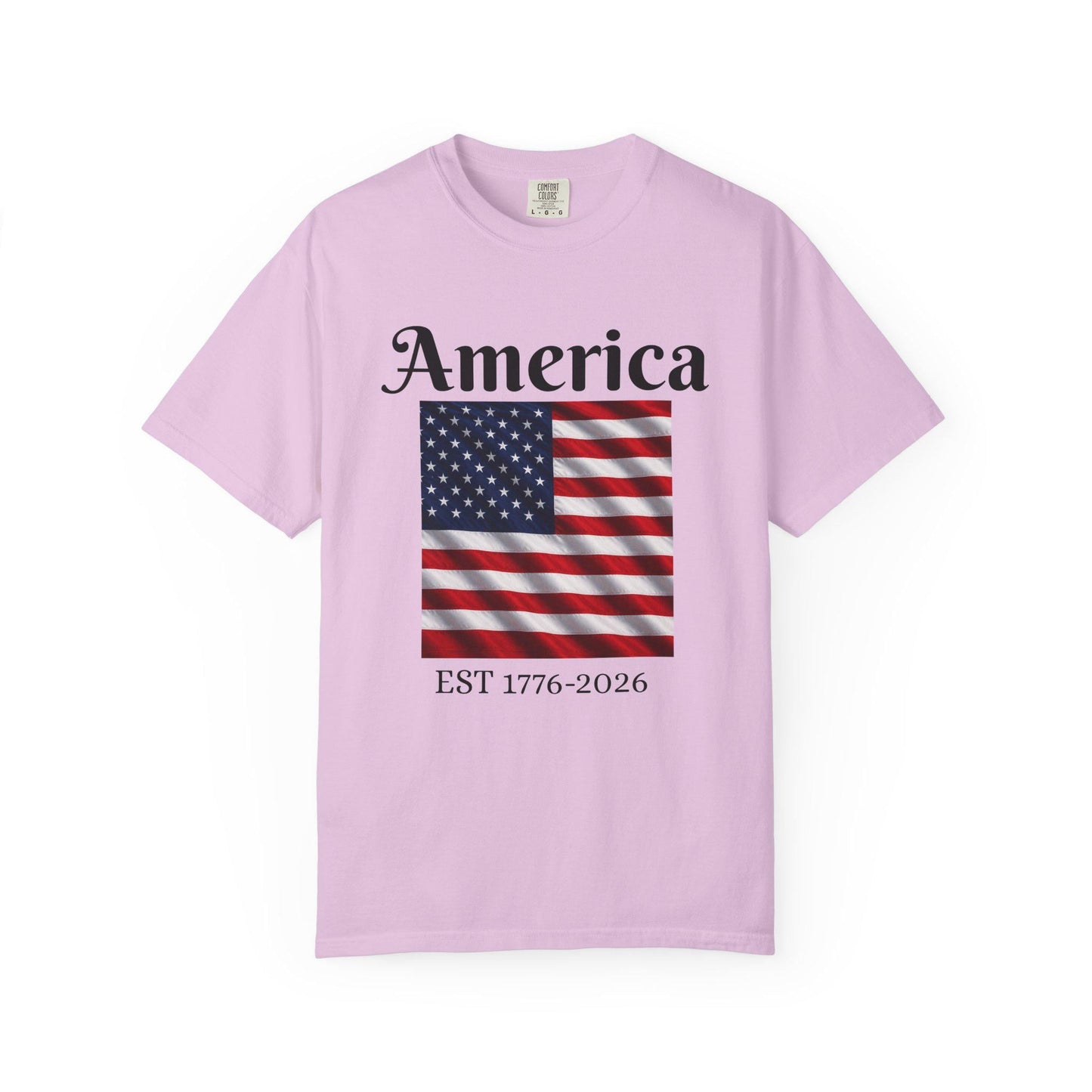 America Flag EST 1776-2026 T-Shirt | 250 Years Eagle Back Graphic