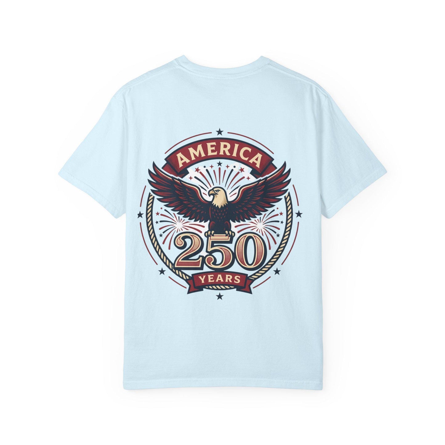 Vintage Eagle America T-Shirt, USA Flag 250th Anniversary Graphic Tee