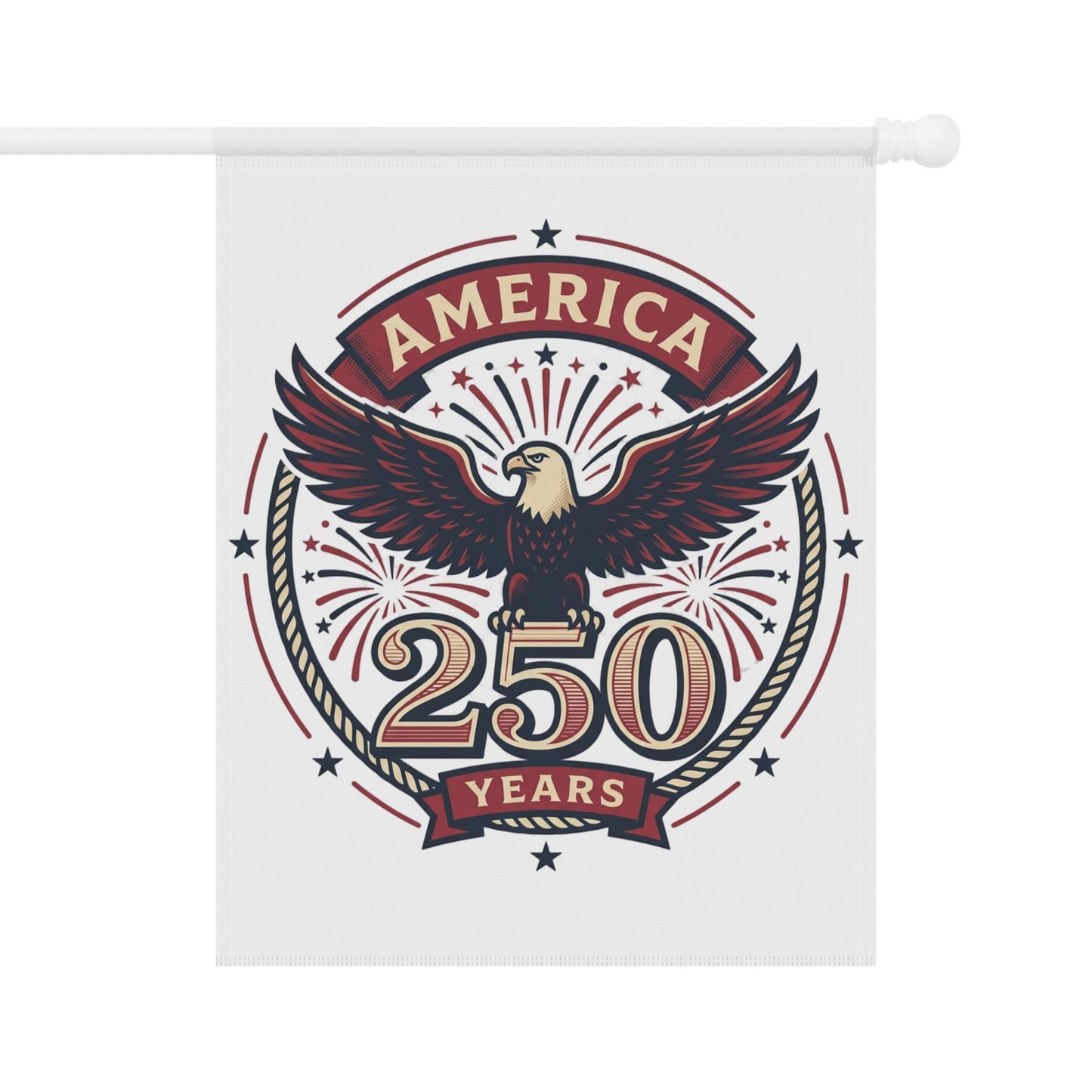 America 250 Years Eagle Garden Banner | Patriotic Yard Flag
