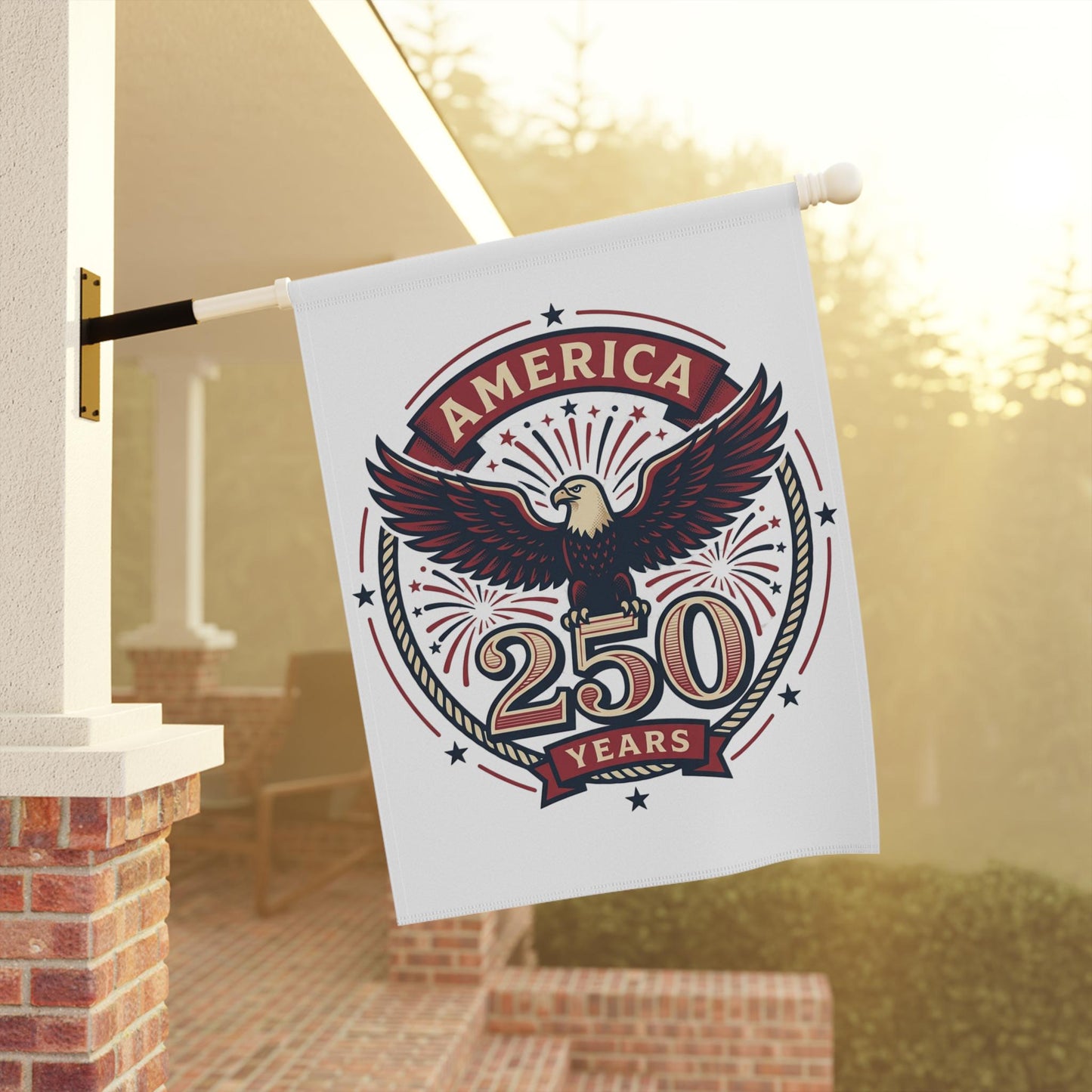 America 250 Years Eagle Garden Banner | Patriotic Yard Flag