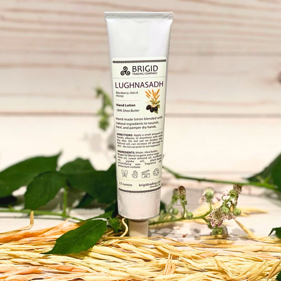 Lughnasadh Natural Hand Lotion – Blackberry, Oats & Honey, Paraben-Free