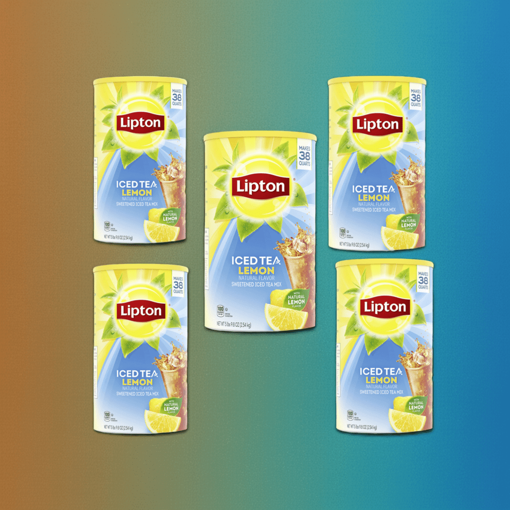 Lipton Lemon Iced Tea Mix 89.8 oz Sweetened Instant Powder 5 pk.