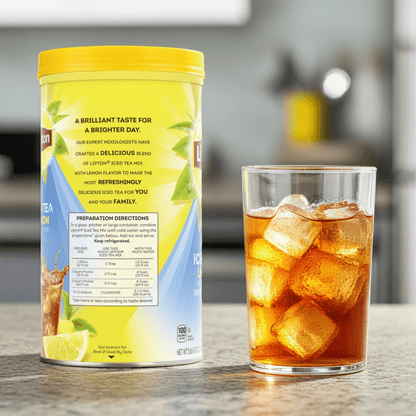 Lipton Lemon Iced Tea Mix 89.8 oz Sweetened Instant Powder 5 pk.