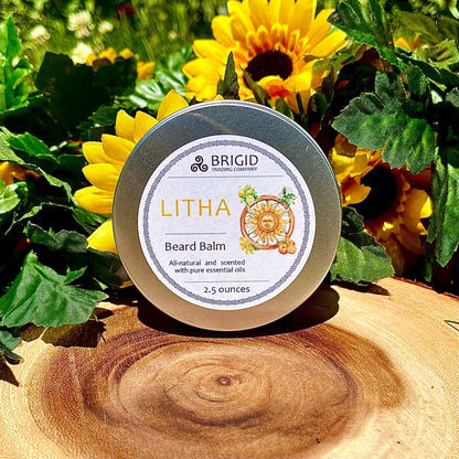 Litha Beard Balm – Natural Citrus Beard Balm with Hold, Lemon & Orange