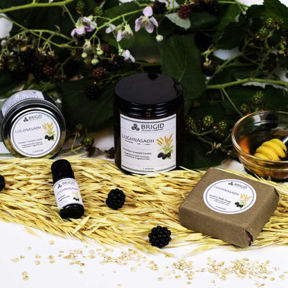 Lughnasadh Natural Fragrance Roller – Blackberry, Oats & Honey Scented Oil
