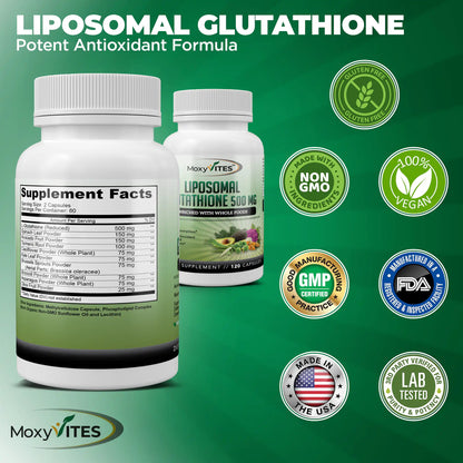 Liposomal Glutathione 500mg: Pure Reduced Active Form