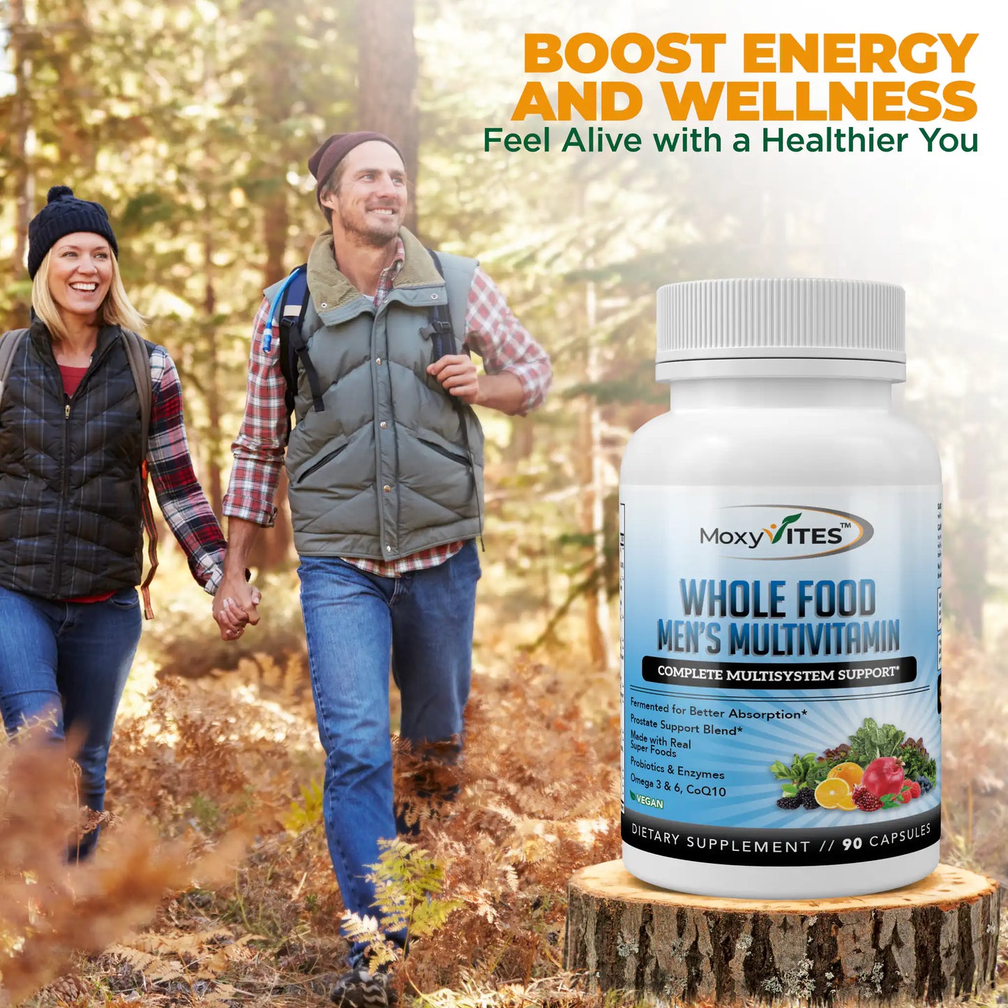 Methylated Multivitamin for Men with 44 Whole Foods