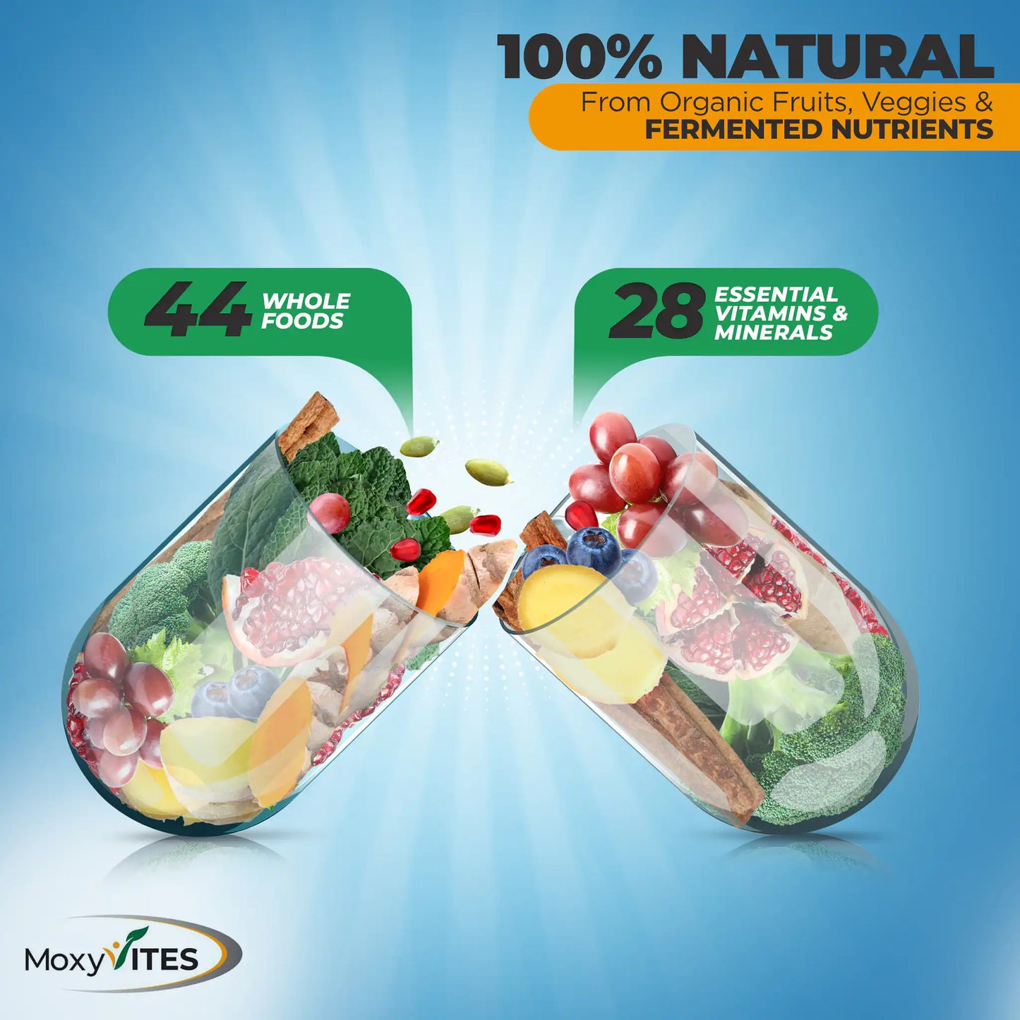 Methylated Multivitamin for Men with 44 Whole Foods