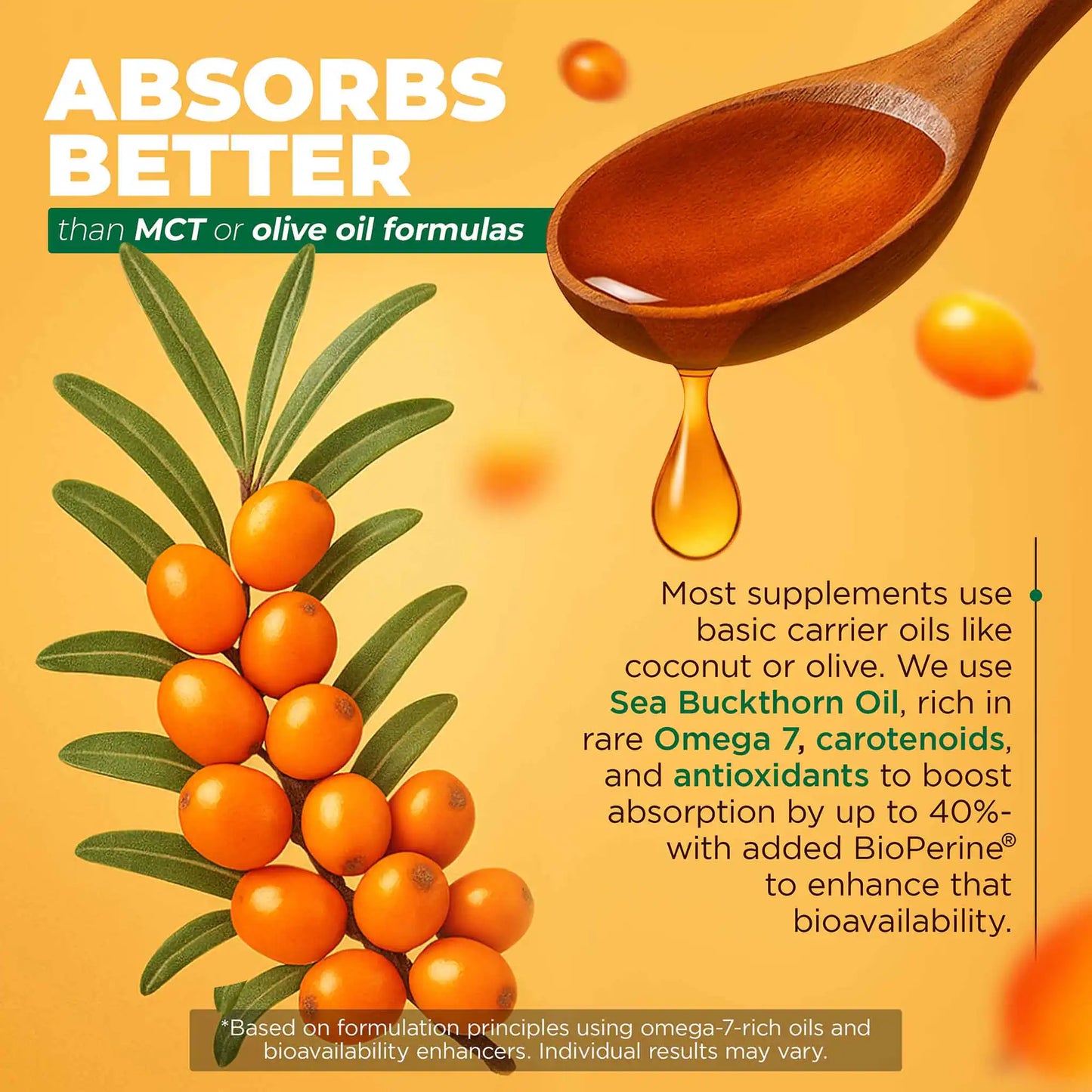 Vitamin D3 + K2 MK-7 + Omega 7 with Sea Buckthorn Oil