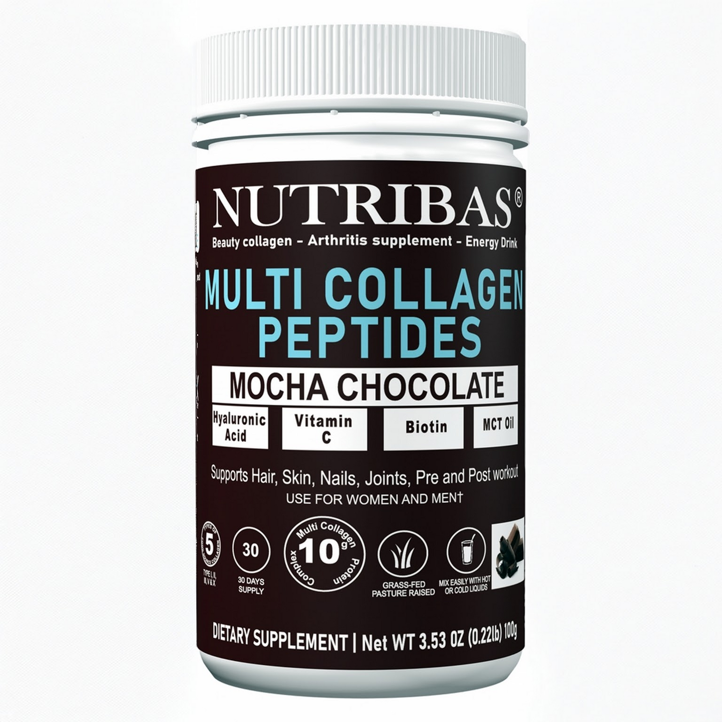 Hydrolyzed Multi Collagen Mocha Chocolate, 100 g
