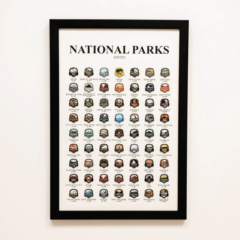 Custom Travel Tracker Poster