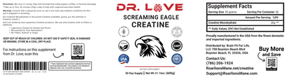 Dr Love's Creatine 600g