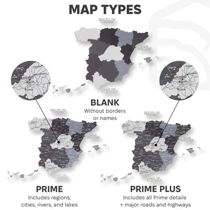 Wooden Map of Spain – Nordik